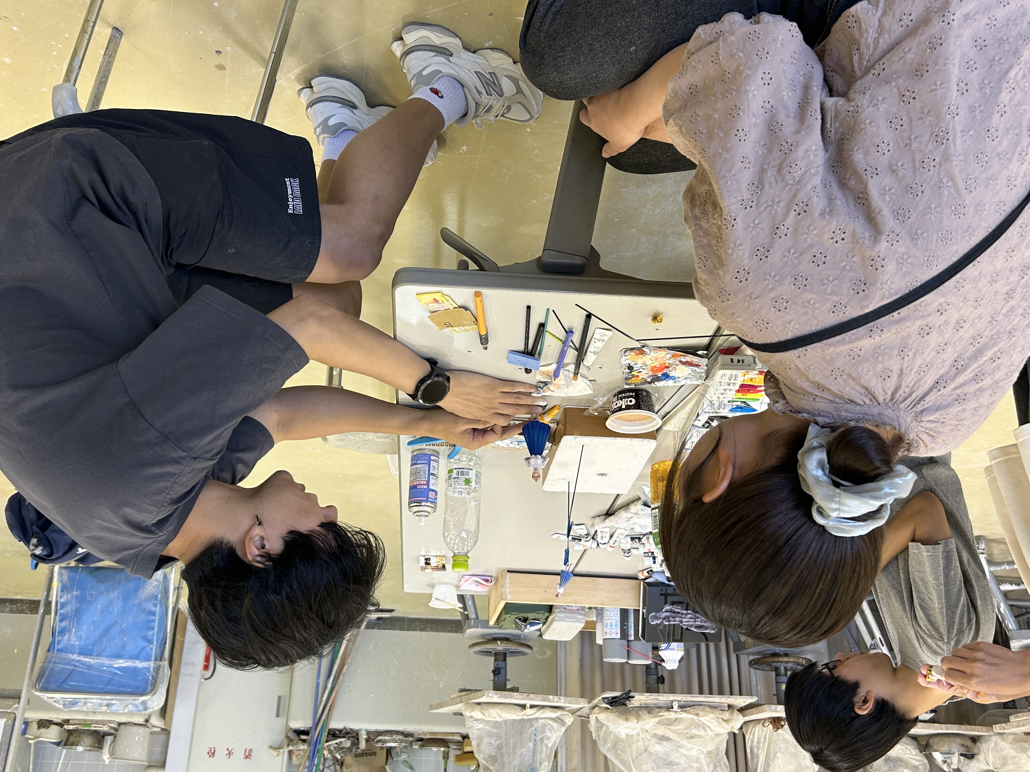 型取りの様子